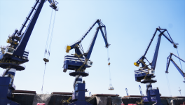 單船6.2萬噸！山東港口最大一單進(jìn)口水泥貿(mào)易業(yè)務(wù)在煙臺港落地